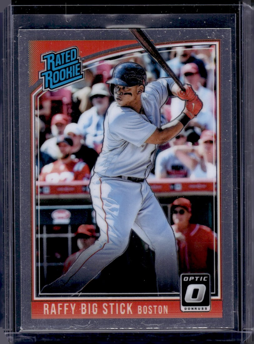 Rafael Devers Rookie Card Nickname Variation 2018 Donruss Optic #35 (1 of 2)