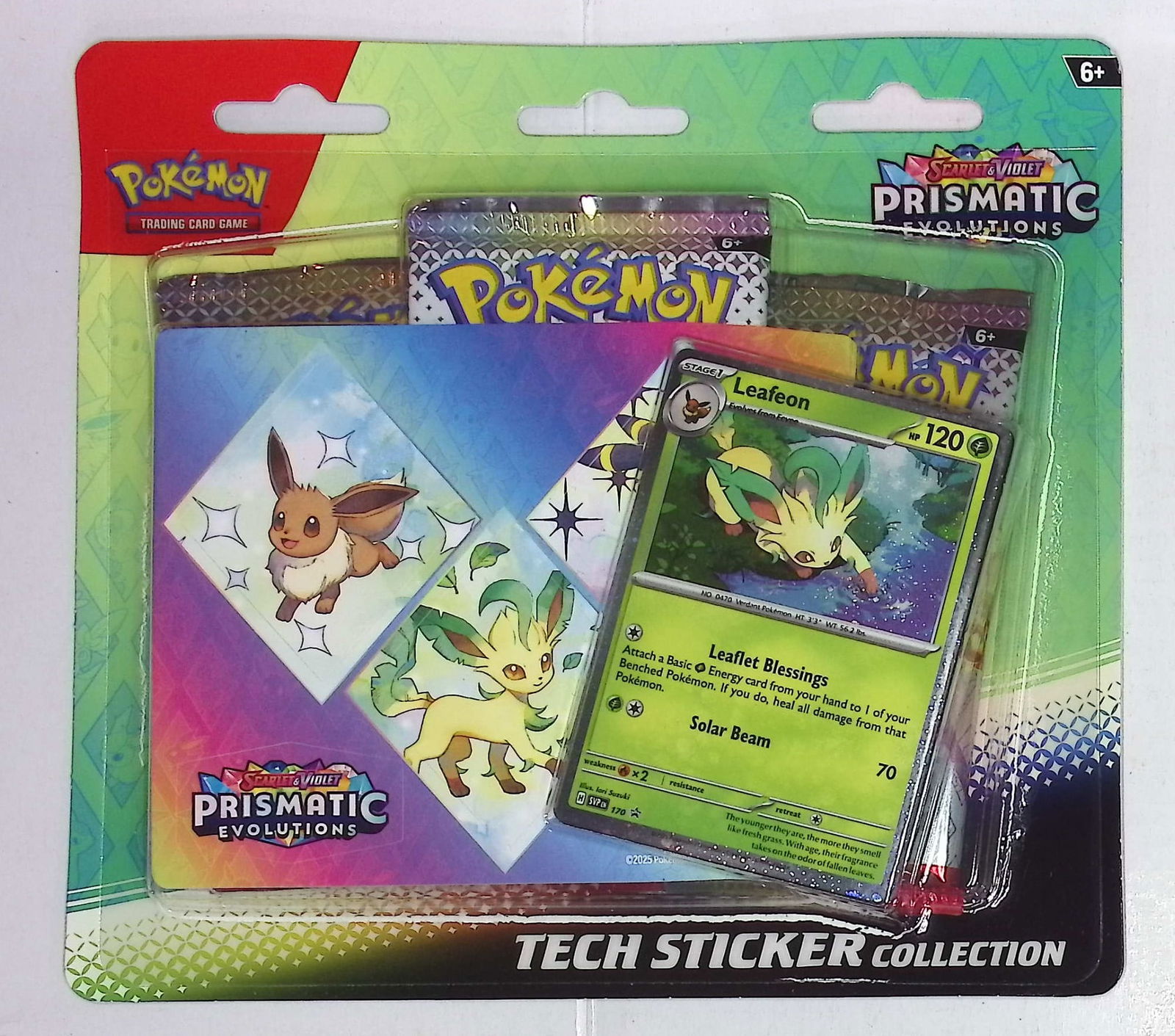 2025 Pokemon Scarlet & Violet Prismatic Evolutions Tech Sticker Collection Blister Packs (1 of 1)