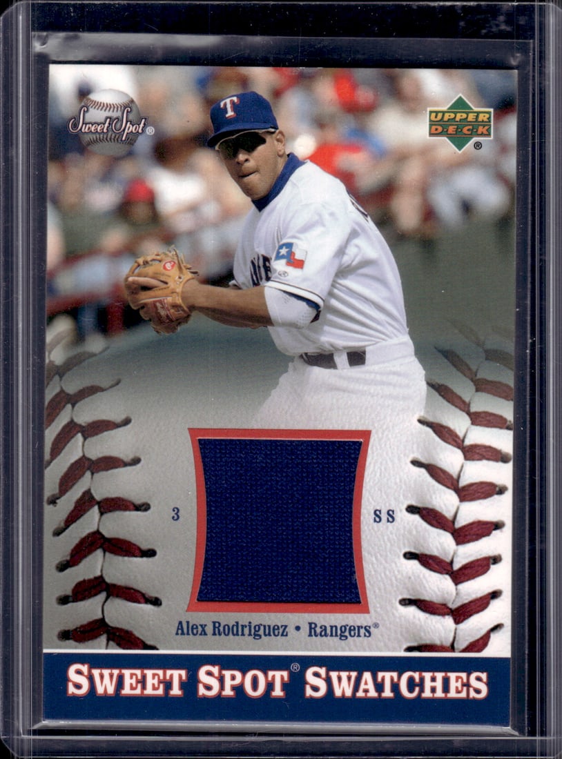 Alex Rodriguez Game Used Patch 2002 Upper Deck Sweet Spot #S-AR Rangers, Yankees (1 of 2)