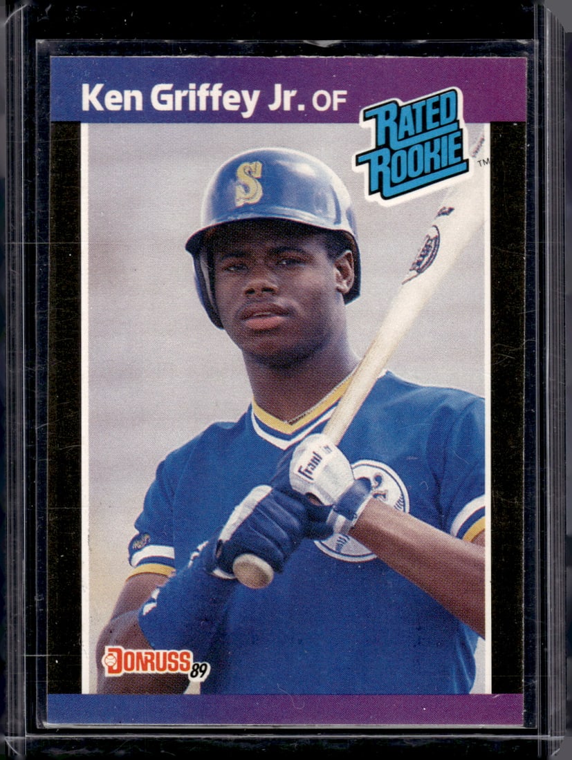 Ken Griffey Jr. Rookie Card 1989 Donruss #33 Seattle Mariners: Donruss Baseball MLB Trading & Sports Cards, Sports Cards for Sale Near Me, Prizm, Mosaic, Select, SP, SSP, Auction Memorabilia Lots for Sale On Line, World Series & Hall of Fame Players, Diamond King