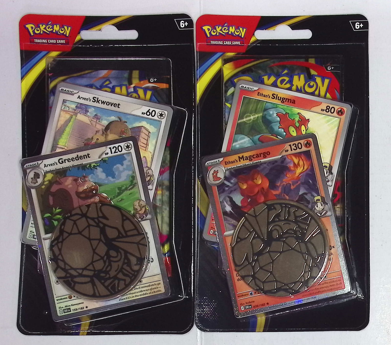 2 COUNT: Pokemon Phantasmal Flames Single Booster Blister Hanger w/ 1 Coin & 2 Promo Cards (1 of 1)