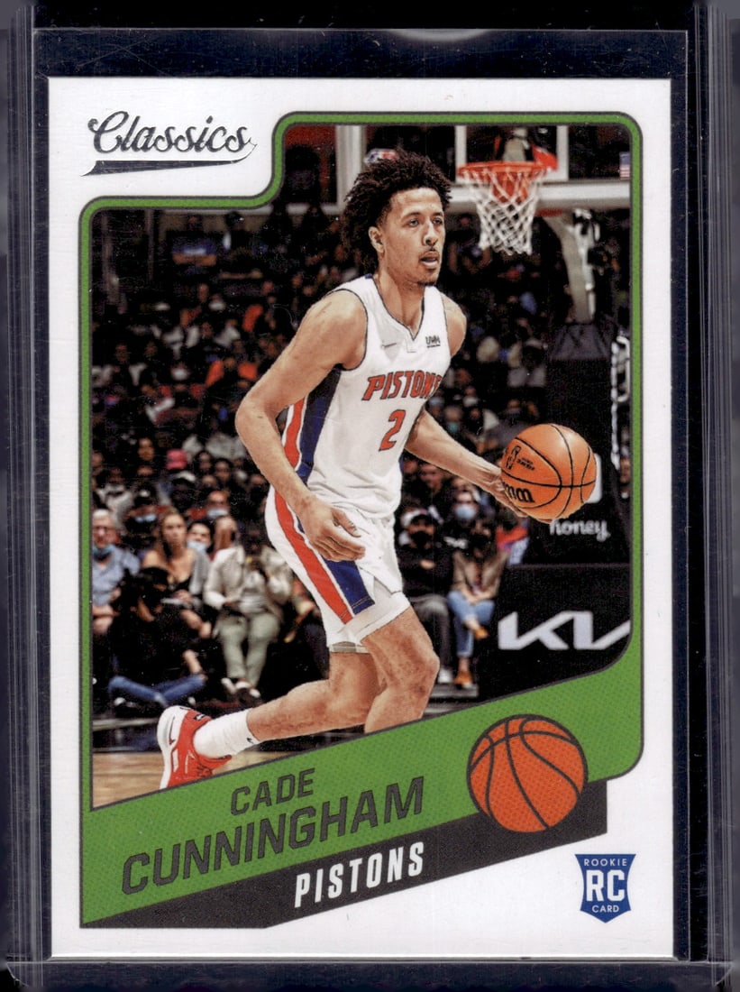 Cade Cunningham Rookie Card 2021-22 Chronicles Classics #152 Detroit Pistons: Panini Select, Prizm, Mosaic, Contenders, Revolution, Phoenix, NBA Hoops, Rookie NFL Sports Trading Cards, Silver, SP, SSP, Wave Prizms, Numbered Cards, Basketball sports Cards for Sale Near Me, NBA C