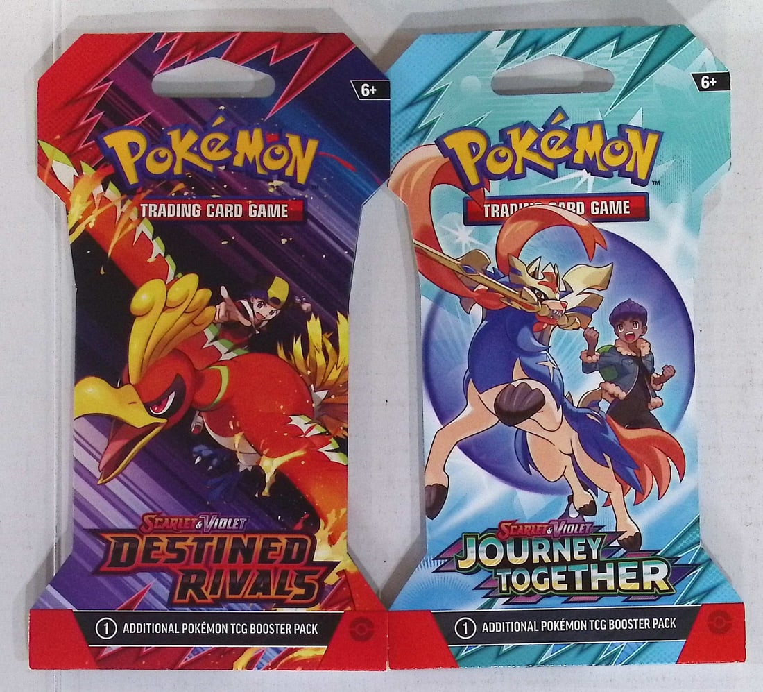 2 COUNT: 1 - 2025 Pokemon Destined Rivals Booster Pack & 1 - 2025 Journey Together Booster Pack (1 of 1)
