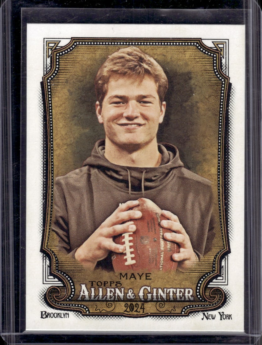 Drake Maye 2024 Allen & Ginter #272: Topps Baseball MLB Trading & Sports Cards, Sports Cards for Sale Near Me, World Series & Hall of Fame Players Memorabilia, Refractors, X-Fractors, Numbered, SP, SSP, Valuable Auction Memorabilia Lots 