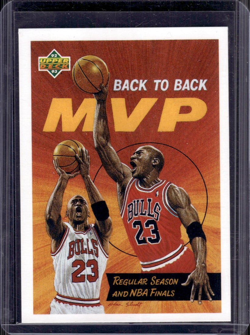 Michael Jordan Back to Back MVP 1992-93 Upper Deck #67 Chicago Bulls (1 of 2)