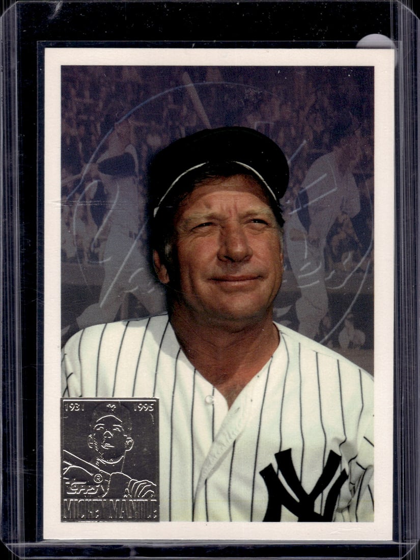 Mickey Mantle 1996 Topps Commemorative Last Day Production #7 New York Yankees (1 of 2)