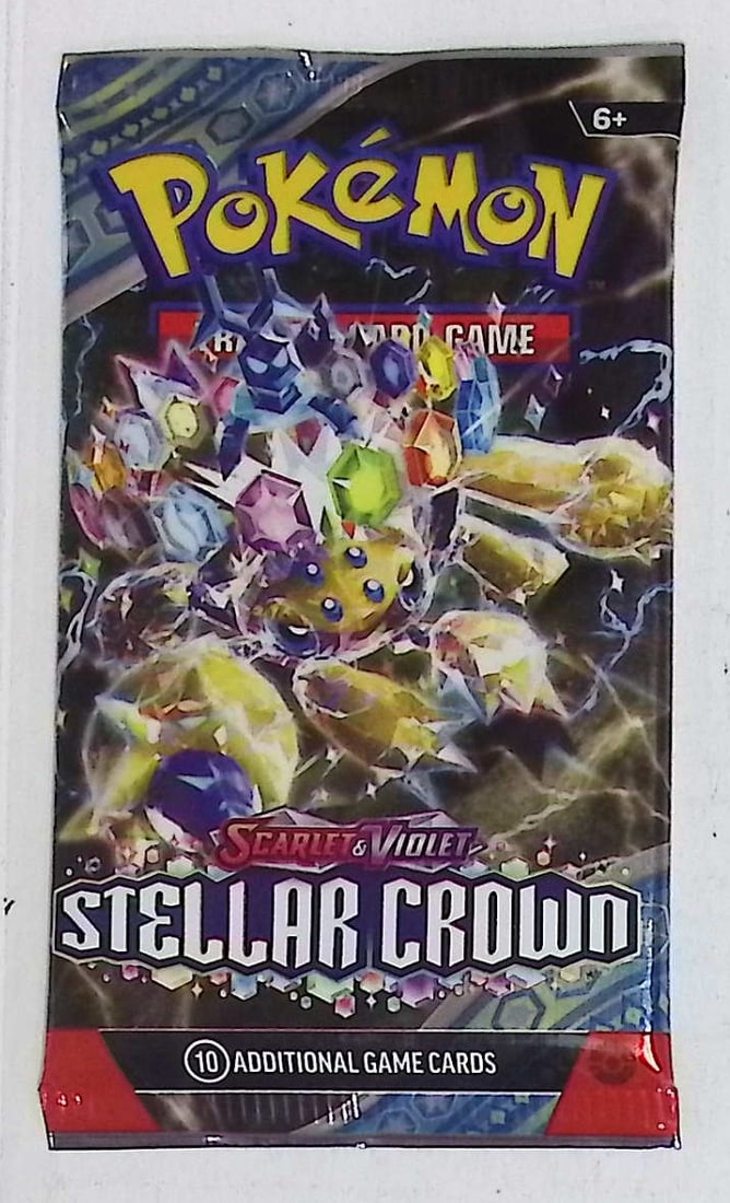 2024 Pokemon Scarlet & Violet Stellar Crown 10 Card Booster Pack Charizard: Pokemon Trading Card Game Cards, Charizard, Pikachu, Mewto, EX, Referse Holo, Holo Rare Cards, Secret Rare Cards, Full Art Cards, Evee, 3 Stars Ultra Rare Cards, Double Rare, Illustration Rare, Specia