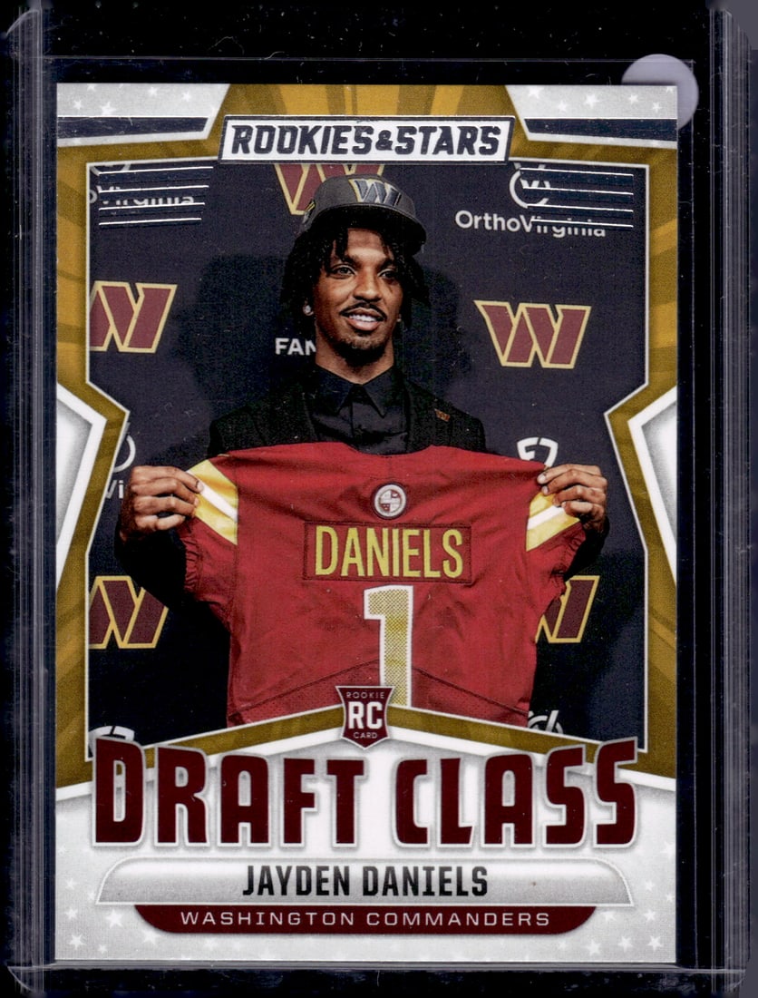 Jayden Daniels Rookie Card Draft Class 2024 Rookies & Stars #DC-JDS Commanders (1 of 2)