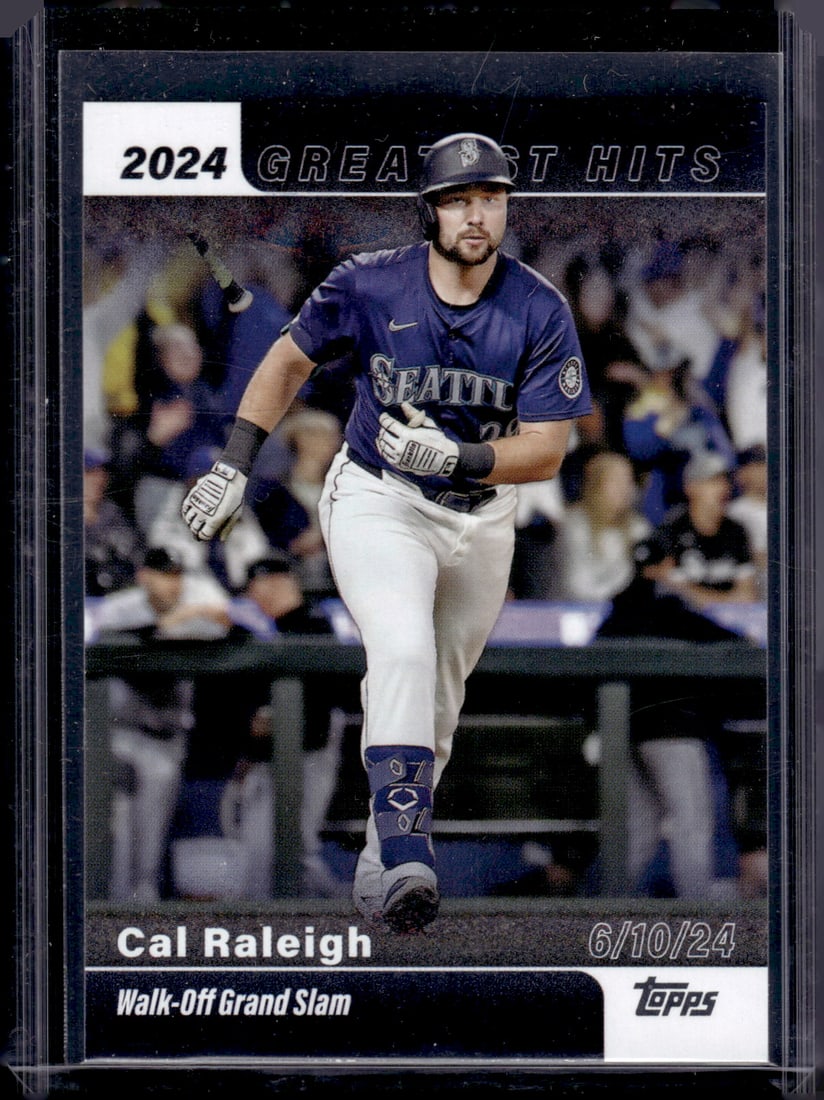 Cal Raleigh Greatest Hits 2025 Topps #GH-4 Seattle Mariners: Topps Baseball MLB Trading & Sports Cards, Sports Cards for Sale Near Me, World Series & Hall of Fame Players Memorabilia, Refractors, X-Fractors, Numbered, SP, SSP, Valuable Auction Memorabilia Lots 