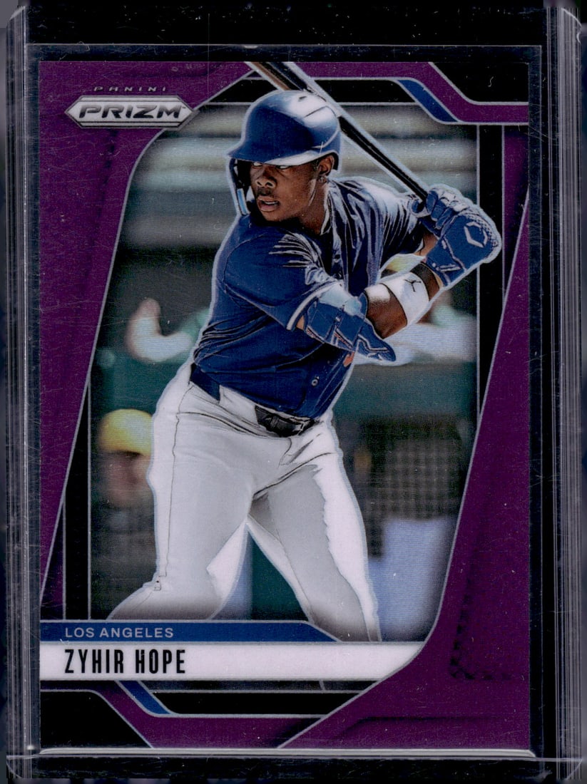 Zyhir Hope Purple Prizm /149 2025 Panini Prizm #259 Los Angeles Dodgers: Panini Baseball MLB Trading & Sports Cards, Sports Cards for Sale Near Me, Prizm, Mosaic, Select, SP, SSP, Auction Memorabilia Lots for Sale On Line, World Series & Hall of Fame Players