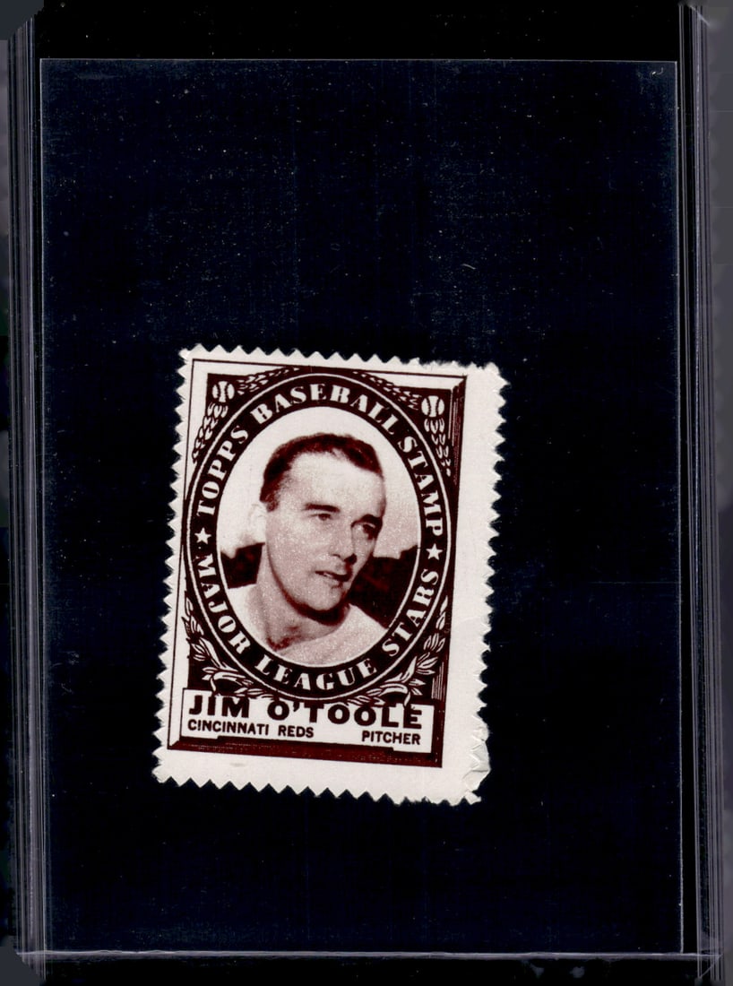 Jim O'Toole 1961 Topps Stamp: MLB Trading Cards, Baseball Cards, Topps Cards, Topps Baseball Cards, Topps Vintage Cards, Sports Cards for Sale Near Me, Vintage Sports Card, Vintage Baseball Cards, Old Baseball Cards, Old Sports Ca