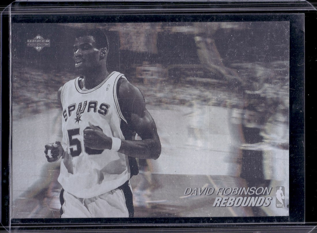 David Robinson Hologram 1991-92 Upper Deck #AW6 San Antonio Spurs: Upper Deck, Basketball NBA Trading & Sports Cards, Sports Cards for Sale Near Me, Chrome, Refractor, SP, SSP, Valuable Auction Memorabilia Lots Sold On Line, NBA Championship & Hall of Fame Player Car