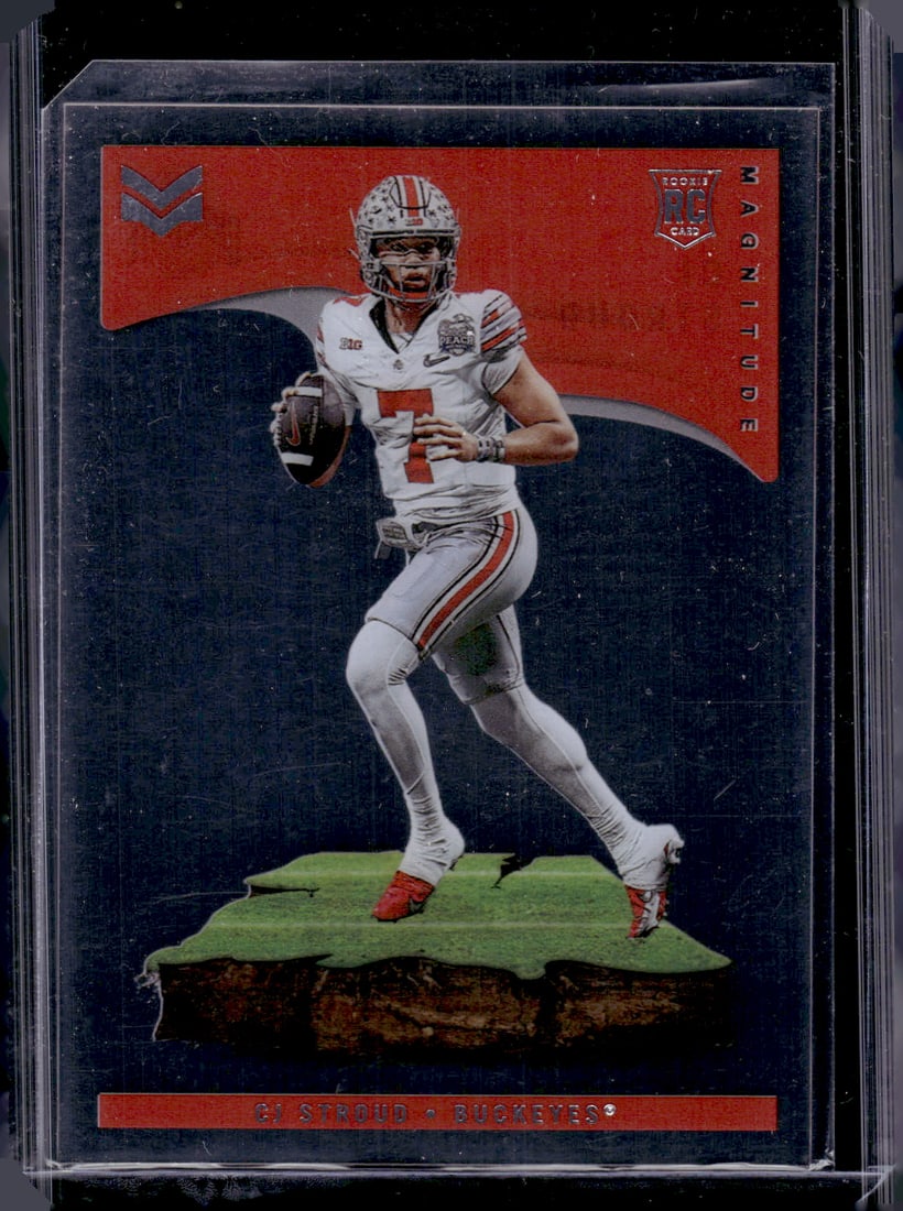 Cj Stroud Rookie Card Acetate 2023 Chronicles Magnitude Draft Picks #2 Ohio State: Panini Select, Prizm, Mosaic, Contenders, Zenith, Phoenix, Illusions, Absolute, Rookie NFL Sports Trading Cards, SP, SSP, Cards, Football Cards for Sale Near Me, Superbowl & Hall of Fame Player Cards,