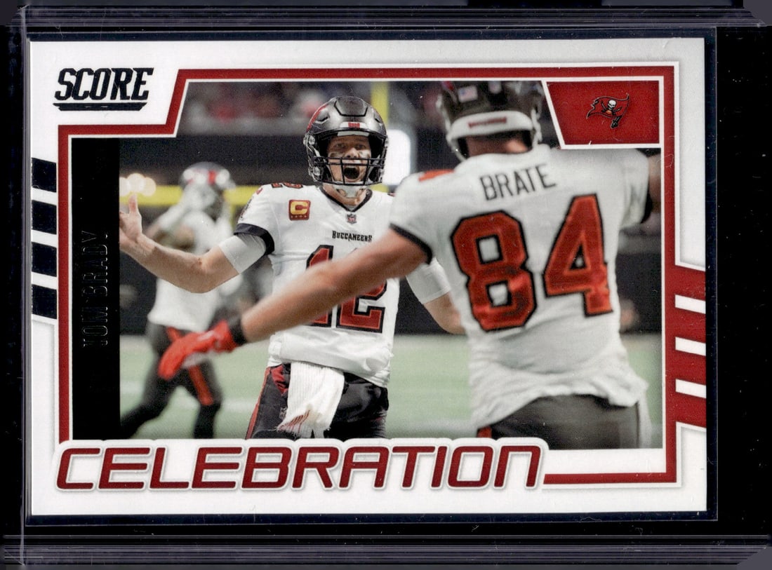 Tom Brady Celebration 2022 Panini Score #C-TB Buccaneers, Patriots: Panini Select, Prizm, Mosaic, Contenders, Zenith, Phoenix, Illusions, Absolute, Rookie NFL Sports Trading Cards, SP, SSP, Cards, Football Cards for Sale Near Me, Superbowl & Hall of Fame Player Cards,