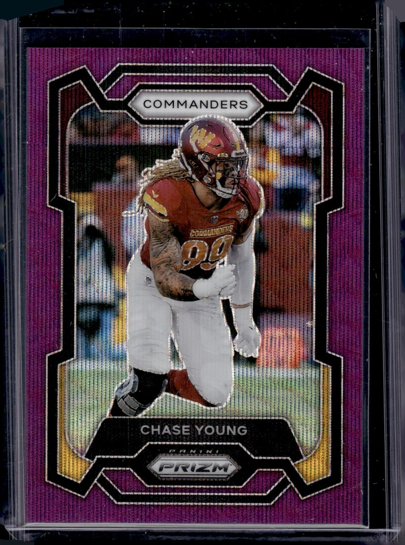 Chase Young Purple Wave Prizm /99 2023 Panini Prizm #293 (1 of 2)