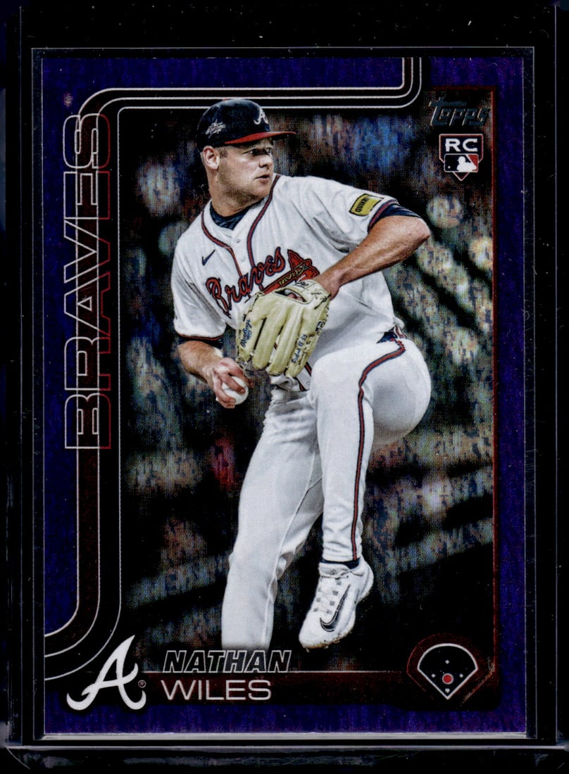 Nathan Wiles Rookie Card Purple Foil /250 2025 Topps Update #US216 Atlanta Braves: Topps Baseball MLB Trading & Sports Cards, Sports Cards for Sale Near Me, World Series & Hall of Fame Players Memorabilia, Refractors, X-Fractors, Numbered, SP, SSP, Valuable Auction Memorabilia Lots 