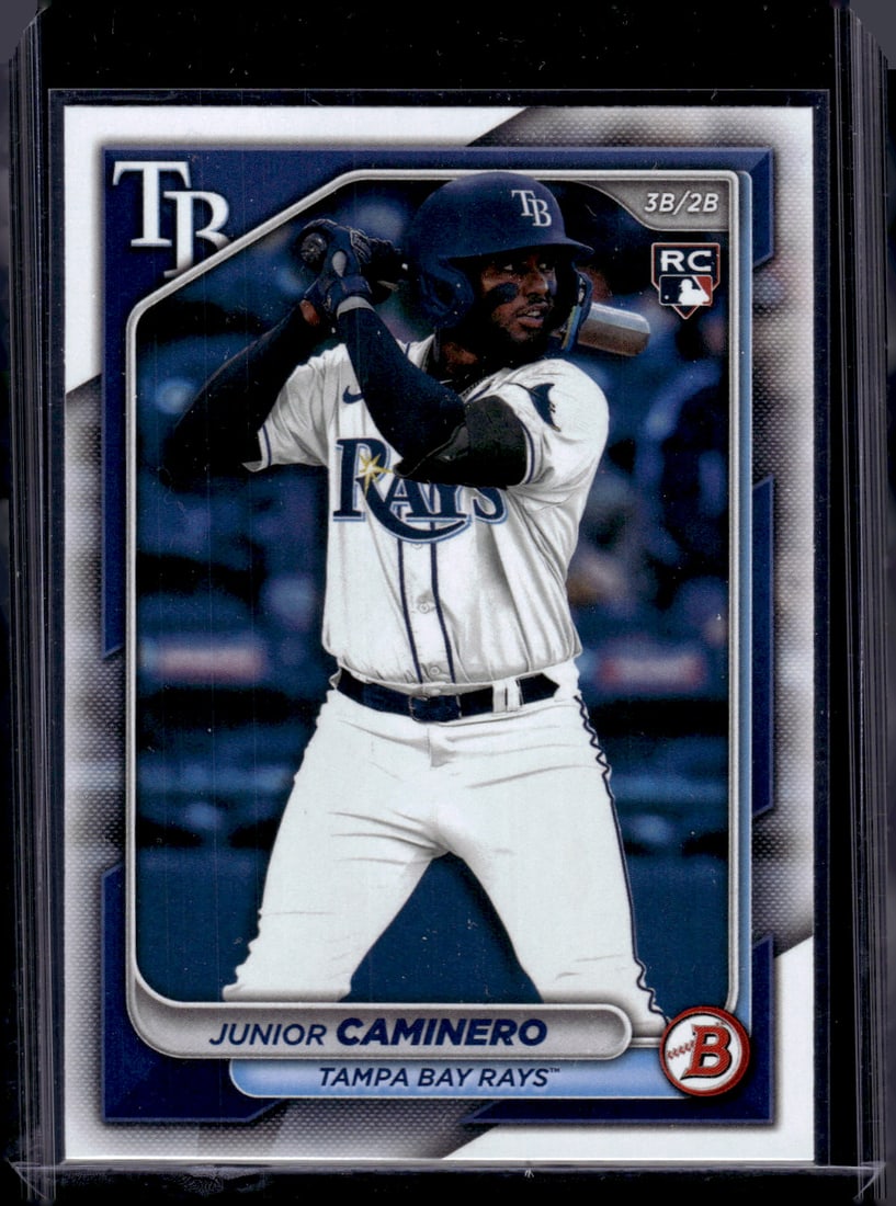 Junior Caminero Rookie Card 2024 Bowman #20 Tampa Bay Rays (1 of 2)