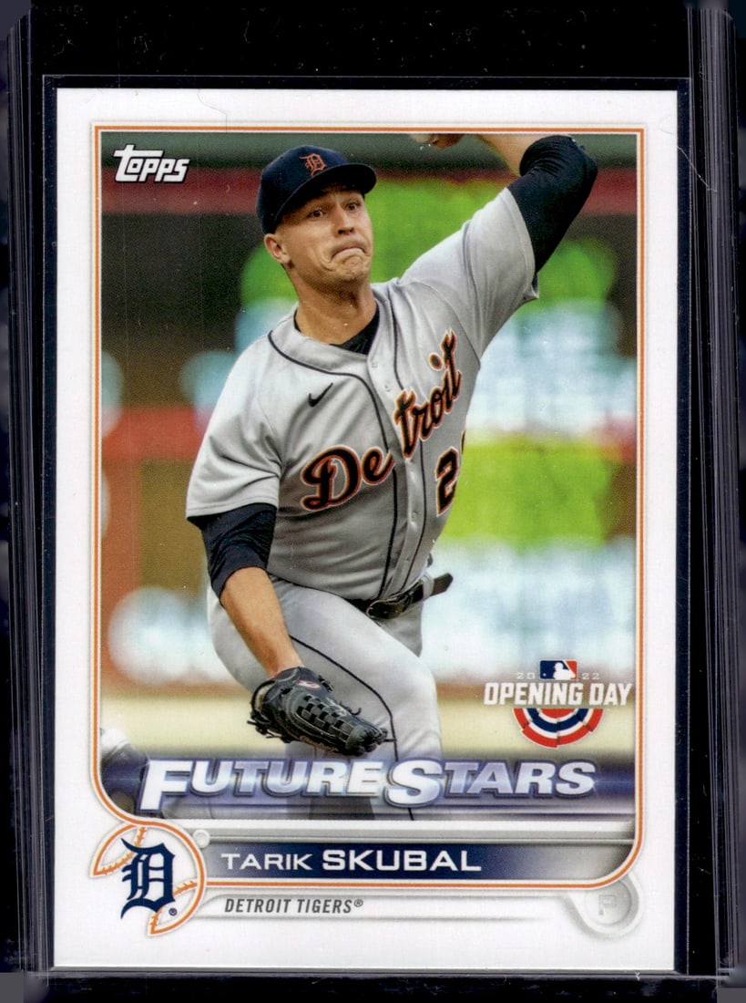 Tarik Skubal Future Stars 2022 Topps Opening Day #107 Detroit Tigers: Topps Baseball MLB Trading & Sports Cards, Sports Cards for Sale Near Me, World Series & Hall of Fame Players Memorabilia, Refractors, X-Fractors, Numbered, SP, SSP, Valuable Auction Memorabilia Lots 