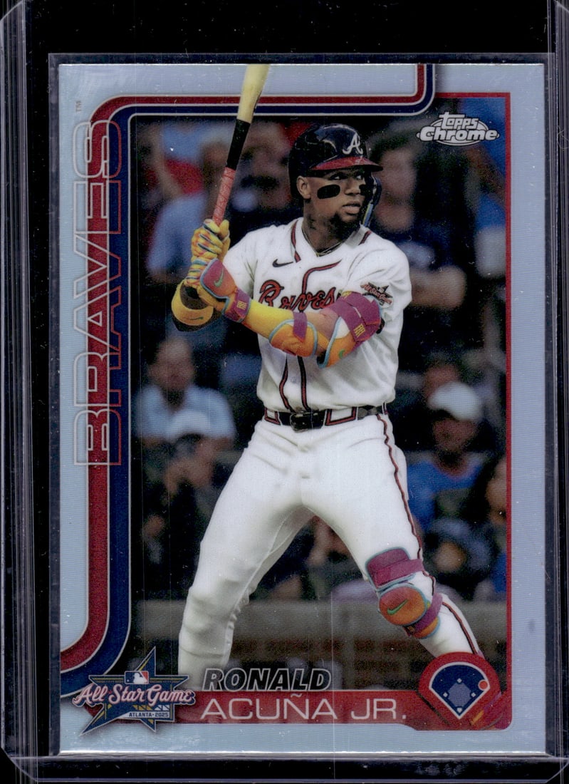 Ronald Acuna Jr. All-Star Game Refractor 2025 Topps Chrome #ASGC-15 Atlanta Braves: Topps Baseball MLB Trading & Sports Cards, Sports Cards for Sale Near Me, World Series & Hall of Fame Players Memorabilia, Refractors, X-Fractors, Numbered, SP, SSP, Valuable Auction Memorabilia Lots 