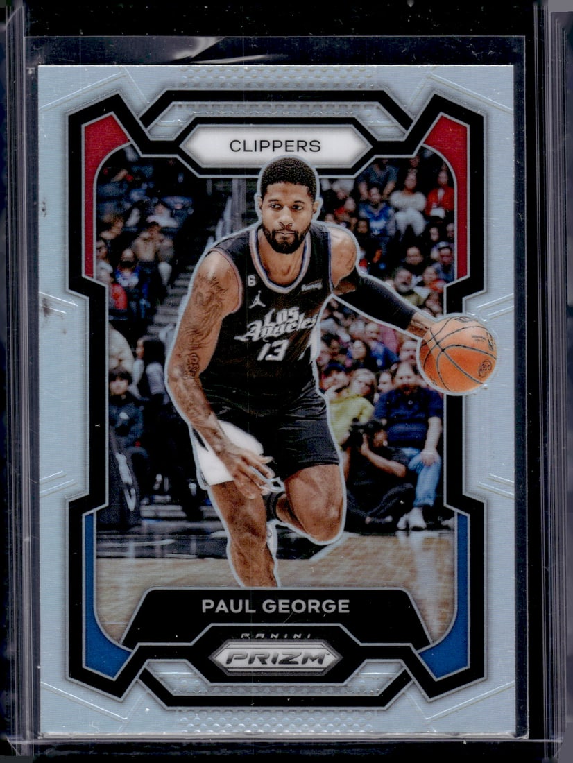 Paul George Silver Prizm 2023-24 Panini Prizm #101 Los Angeles Clippers (1 of 2)