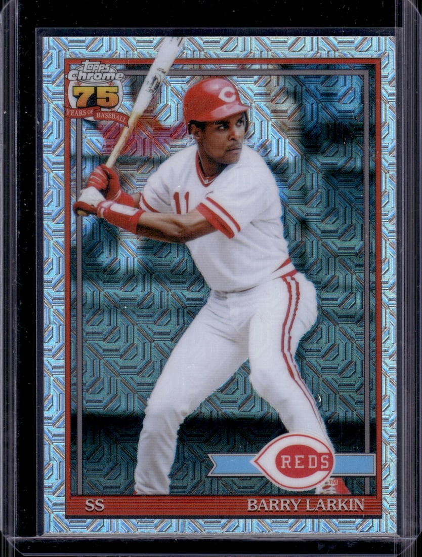 Barry Larkin Silver Pack Mojo 2026 Topps Chrome #91C-37 Cincinnati Reds: Topps Baseball MLB Trading & Sports Cards, Sports Cards for Sale Near Me, World Series & Hall of Fame Players Memorabilia, Refractors, X-Fractors, Numbered, SP, SSP, Valuable Auction Memorabilia Lots 