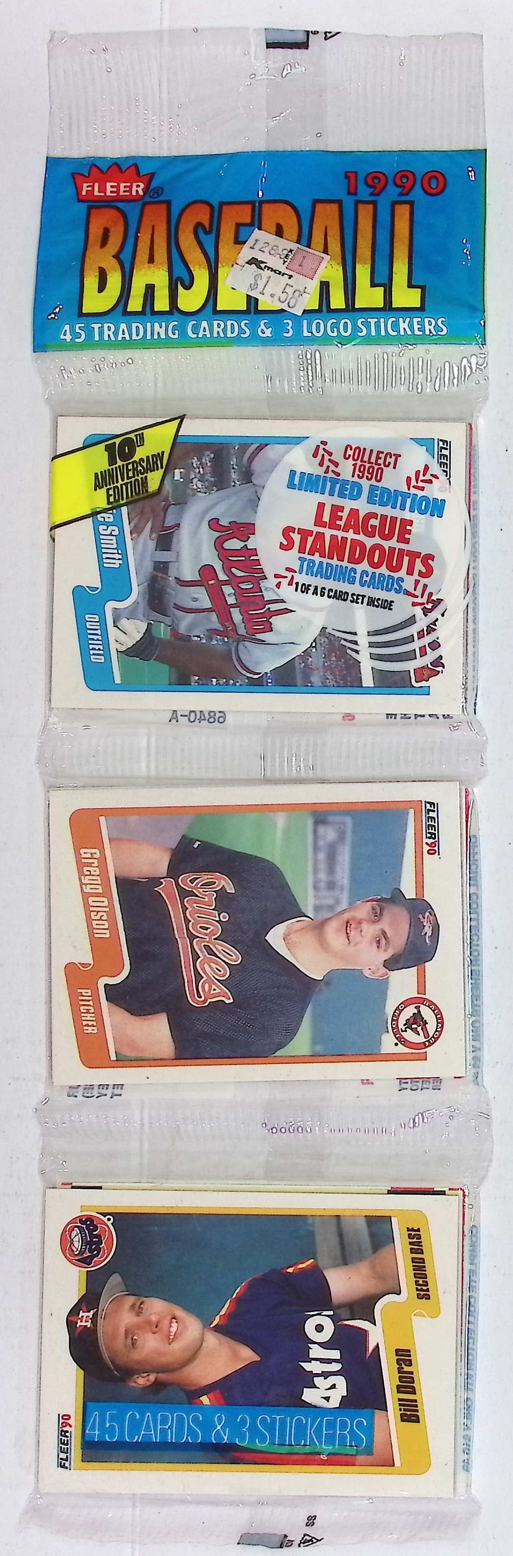 1990 Fleer Baseball Series 1 RACK PACK Vintage Sports Cards MLB Trading Cards Rookie Cards: Vintage Valuable Fleer Baseball MLB Trading & Sports Cards, Rookies in This Set Include Frank Thomas, Sammy Sosa, Larry Walker, Bernie Williams, New York Yankees, Old Sports Cards for Sale Near Me, Wo