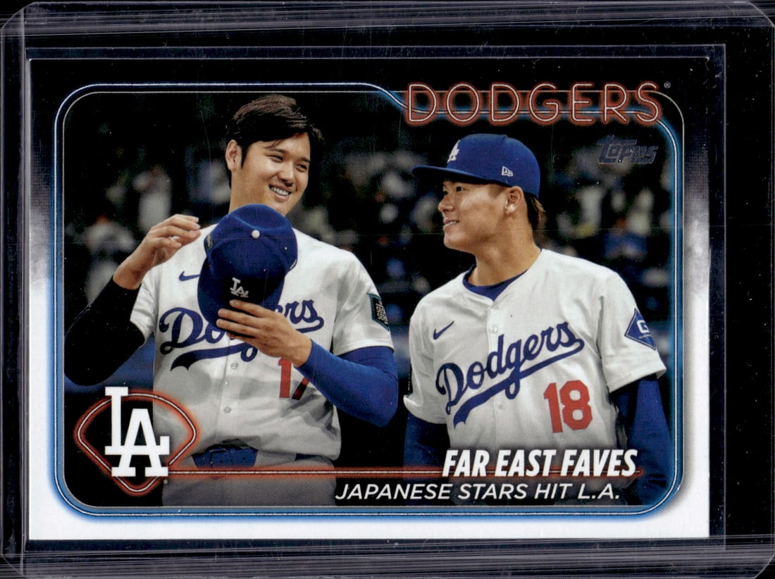 Shohei Ohtani/Yoshinobu Yamamoto 2024 Topps Update #US13 Dodgers: Topps Baseball MLB Trading & Sports Cards, Sports Cards for Sale Near Me, World Series & Hall of Fame Players Memorabilia, Refractors, X-Fractors, Numbered, SP, SSP, Valuable Auction Memorabilia Lots