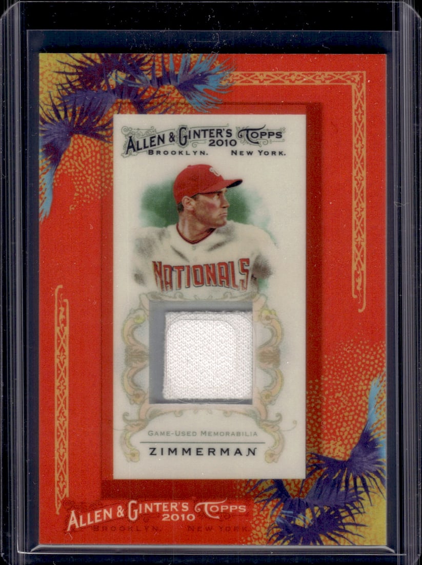 Ryan Zimmerman Game Used Patch 2010 Allen & Ginter #AGR-RZ: Topps Baseball MLB Trading & Sports Cards, Sports Cards for Sale Near Me, World Series & Hall of Fame Players Memorabilia, Refractors, X-Fractors, Numbered, SP, SSP, Valuable Auction Memorabilia Lots 