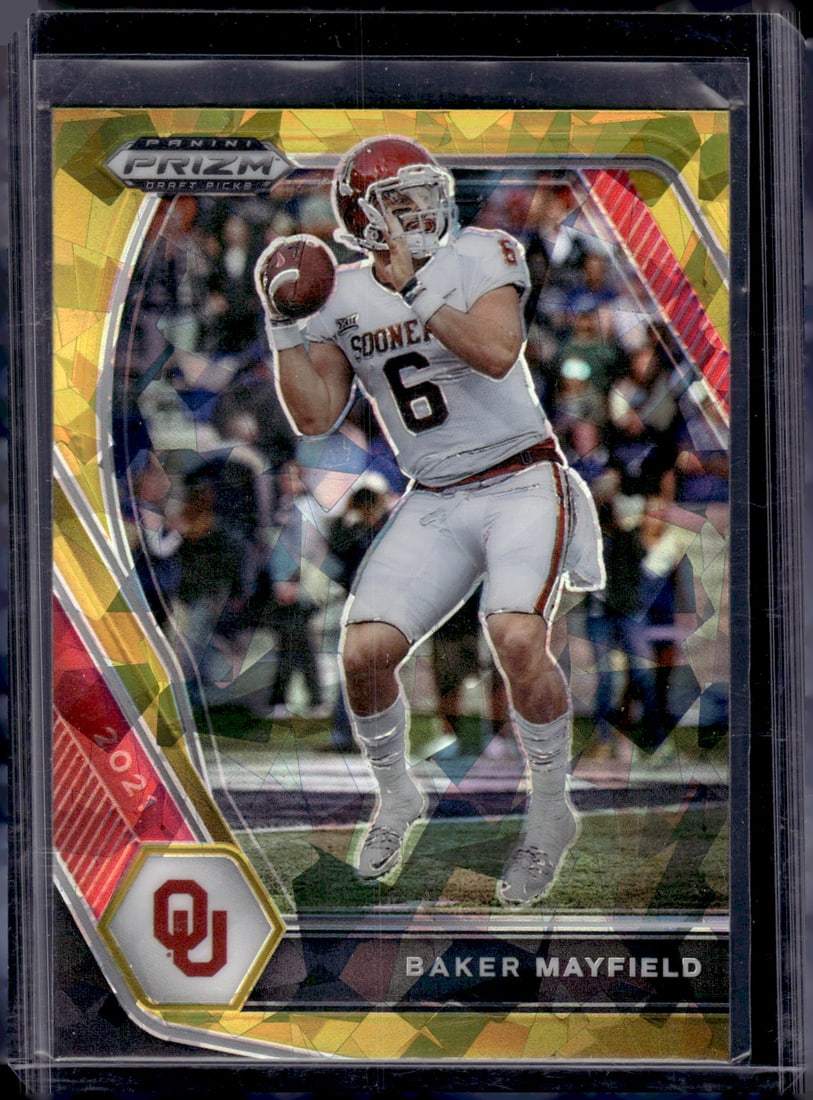 Baker Mayfield Gold Ice 2021 Prizm Draft Picks #25 (1 of 2)