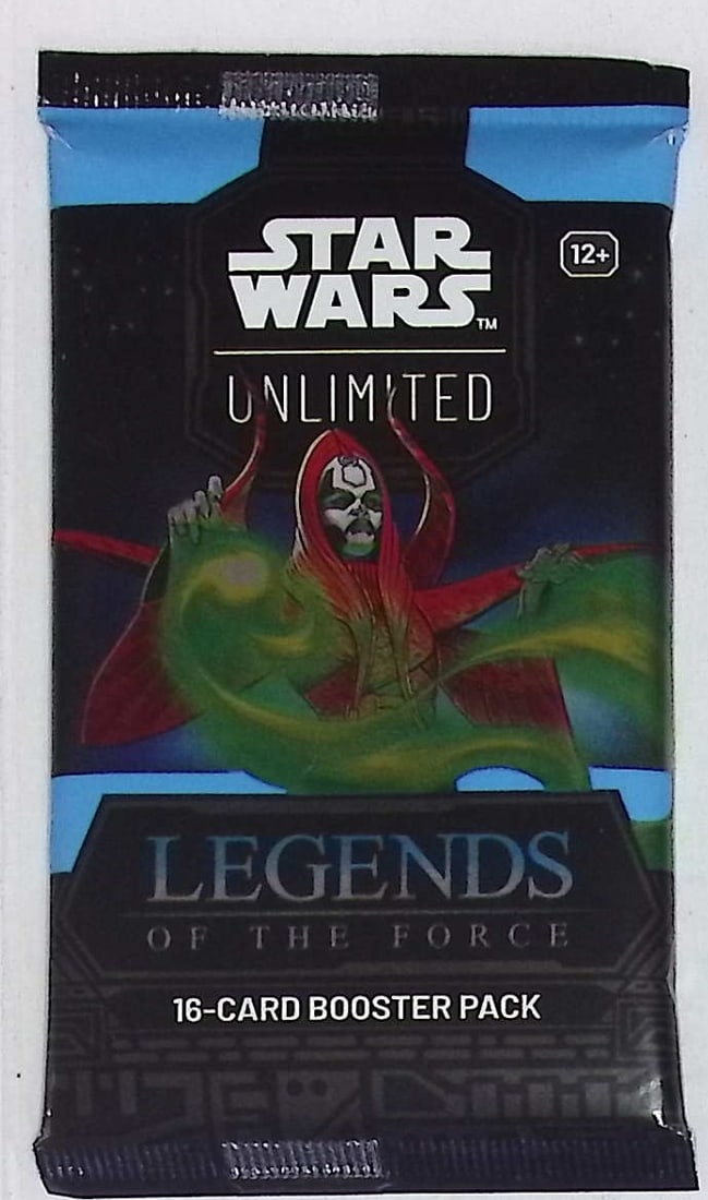 Star Wars Unlimited Legends of the Force 16 Card Booster Pack: 1 Rare or Legendary per Pack: Disney TCG, Trading Card Games, 1 Leader, 1 Base/Token, 9 Commons, 3 Uncommon, 1 Rare or Legendary, & 1 Premium Foil Card Per Pack. Darth Vader, Luke Skywalker, Princess Leia, Mandalorian, Yoda, Grogu