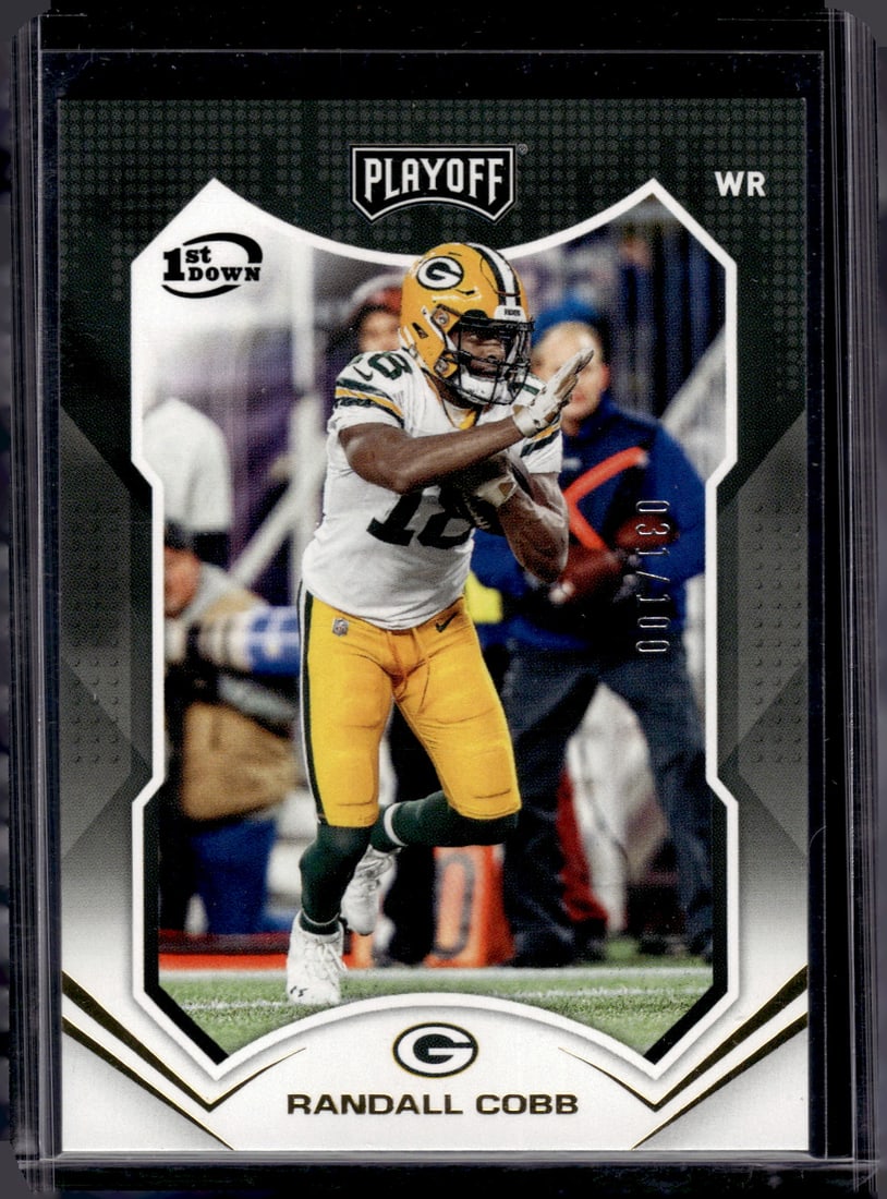 Randall Cobb /100 2021 Panini Playbook #52 Green Bay Packers: Panini Select, Prizm, Mosaic, Contenders, Zenith, Phoenix, Illusions, Absolute, Rookie NFL Sports Trading Cards, SP, SSP, Cards, Football Cards for Sale Near Me, Superbowl & Hall of Fame Player Cards,