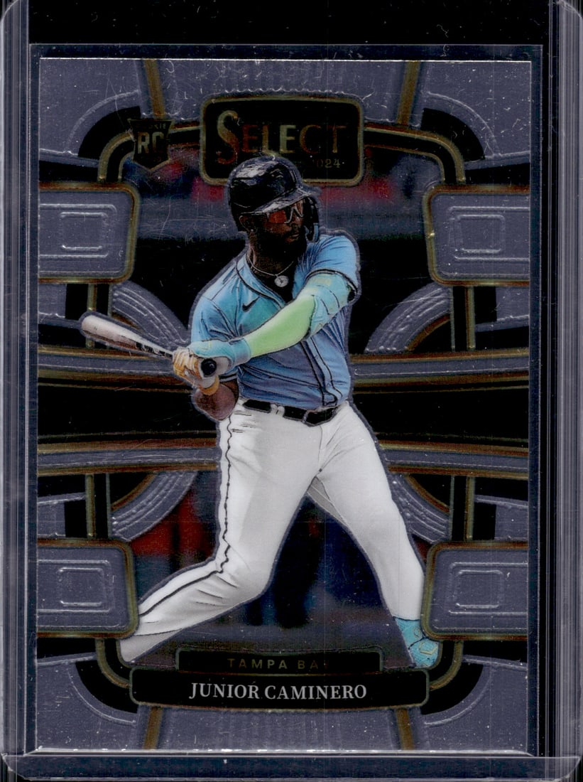 Junior Caminero Rookie Card 2024 Select #60 Tampa Bay Rays: Panini Baseball MLB Trading & Sports Cards, Sports Cards for Sale Near Me, Prizm, Mosaic, Select, SP, SSP, Auction Memorabilia Lots for Sale On Line, World Series & Hall of Fame Players
