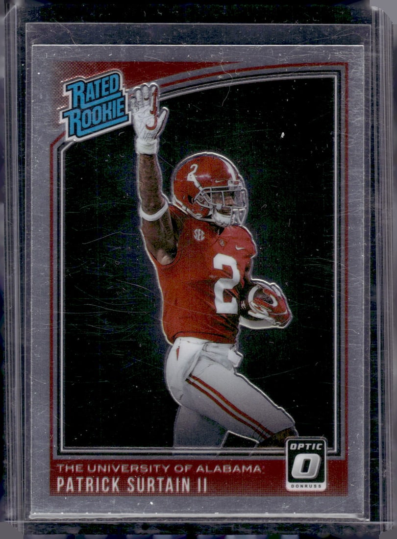 Patrick Surtain II Rookie Card 2021 Chronicles Donruss Optic Draft Picks #219: Panini Select, Prizm, Mosaic, Contenders, Zenith, Phoenix, Illusions, Absolute, Rookie NFL Sports Trading Cards, SP, SSP, Cards, Football Cards for Sale Near Me, Superbowl & Hall of Fame Player Cards,