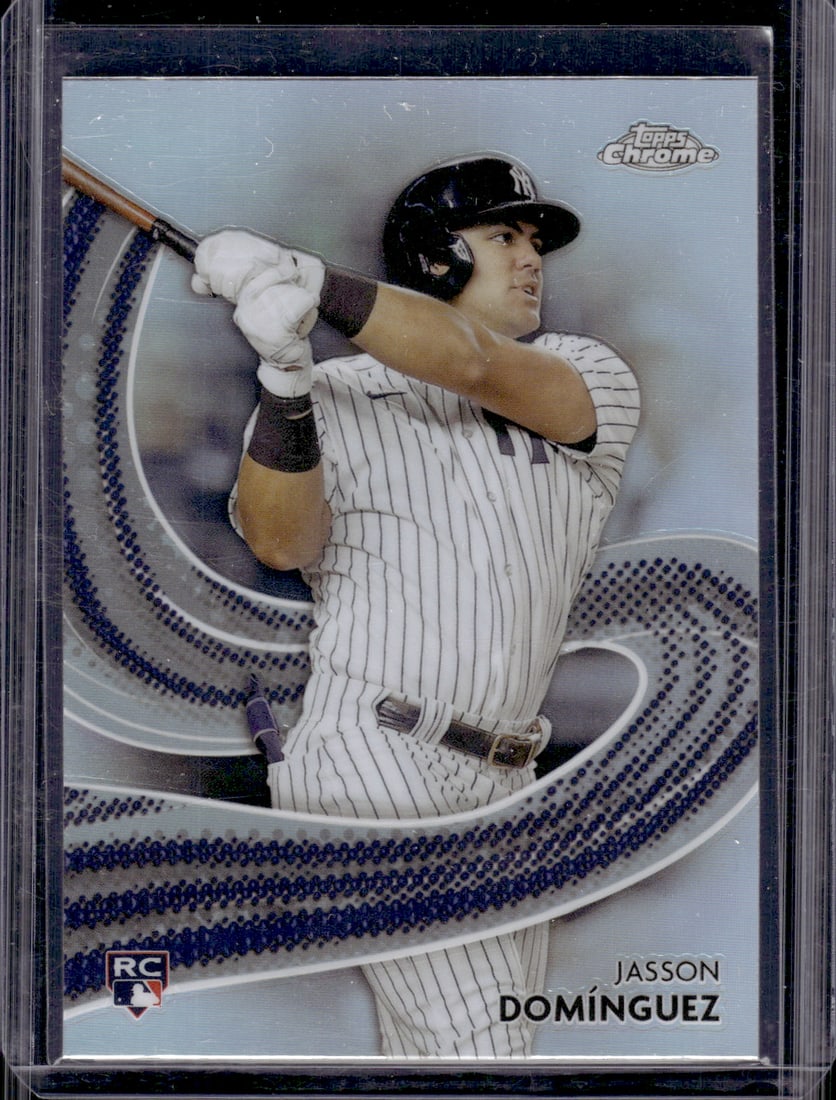 Jasson Dominguez Rookie Card Strokes 2024 Topps Chrome #S-21 Yankees: Topps Baseball MLB Trading & Sports Cards, Sports Cards for Sale Near Me, World Series & Hall of Fame Players Memorabilia, Refractors, X-Fractors, Numbered, SP, SSP, Valuable Auction Memorabilia Lots 