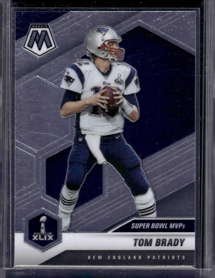 Tom Brady Super Bowl MVPs 2021 Mosaic #283 Patriots: Panini Select, Prizm, Mosaic, Contenders, Zenith, Phoenix, Illusions, Absolute, Rookie NFL Sports Trading Cards, SP, SSP, Cards, Football Cards for Sale Near Me, Superbowl & Hall of Fame Player Cards,
