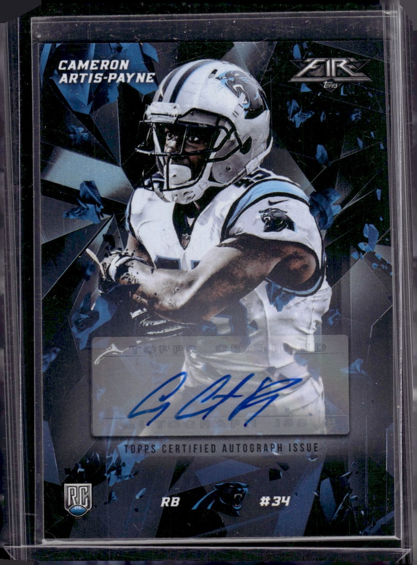 Cameron Artis-Payne Rookie Auto /500 2015 Topps Fire #26 Carolina Panthers: Topps Football NFL Trading Sports Cards, Sports Cards for Sale Near Me, Super Bowl & Hall of Fame Player Cards, Resurgence, Composite, SP, SSP, Valuable Auction Memorabilia Lots For Sale On Line