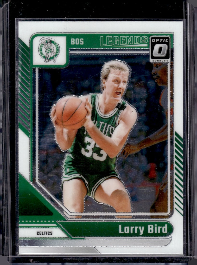 Larry Bird Legends 2024-25 Donruss Optic #243 Boston Celtics: Panini Select, Prizm, Mosaic, Contenders, Revolution, Phoenix, NBA Hoops, Rookie NFL Sports Trading Cards, Silver, SP, SSP, Wave Prizms, Numbered Cards, Basketball sports Cards for Sale Near Me, NBA C