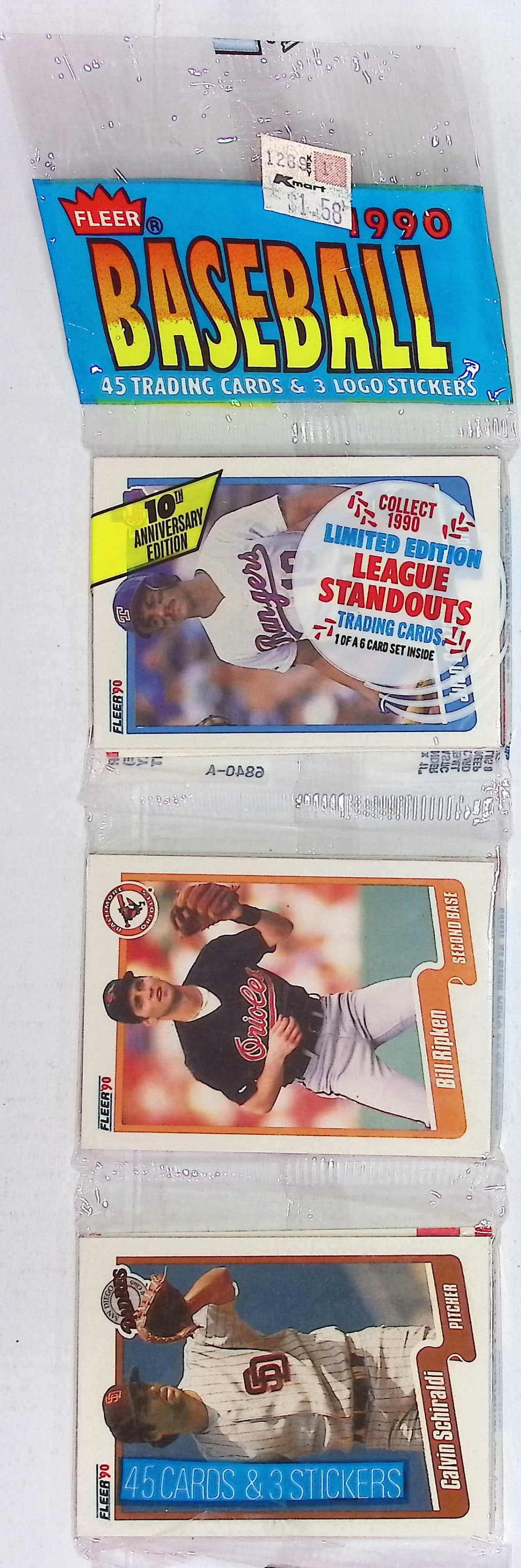 1990 Fleer Baseball Series 1 RACK PACK Vintage Sports Cards MLB Trading Cards Rookie Cards: Vintage Valuable Fleer Baseball MLB Trading & Sports Cards, Rookies in This Set Include Frank Thomas, Sammy Sosa, Larry Walker, Bernie Williams, New York Yankees, Old Sports Cards for Sale Near Me, Wo
