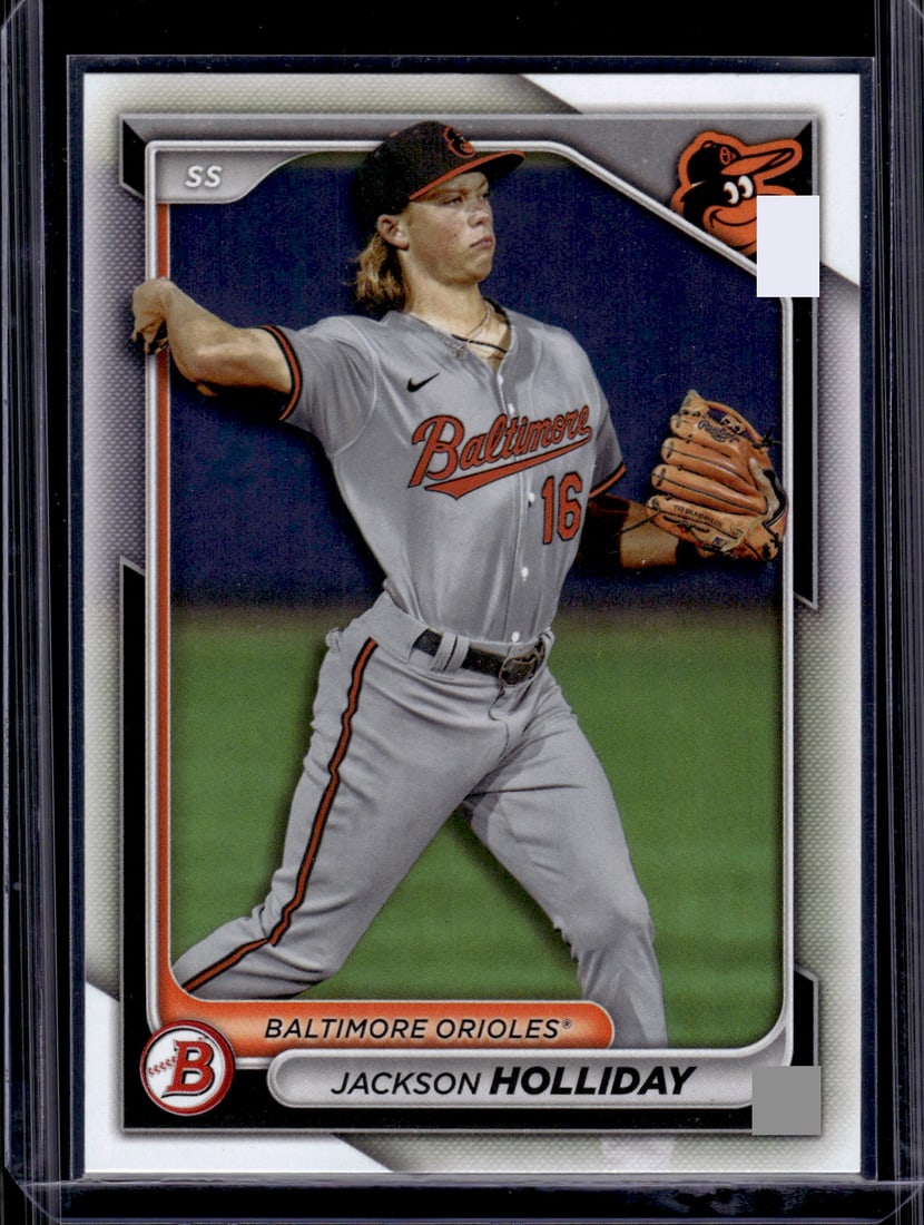 Jackson Holliday Prospects 2024 Bowman #BP-47 Baltimore Orioles: Bowman Baseball MLB Trading & Sports Cards, Sports Cards for Sale Near Me, World Series & Hall of Fame Players, SP, SSP, Chrome, 1st Bowman, Auction Memorabilia Lots Sold On Line