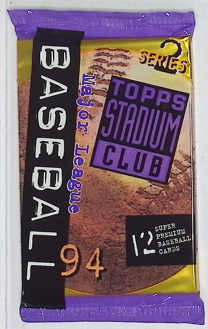 1994 Topps Stadium Club Series 2 Vintage Baseball Retail Box Wax Pack: Vintage Valuable Topps Baseball MLB Trading & Sports Cards, Robin Yount, George Brett, Rickey Henderson, Nolan Ryan, Old Sports Cards for Sale Near Me, World Series & hall of Fame Players, Auction Mem