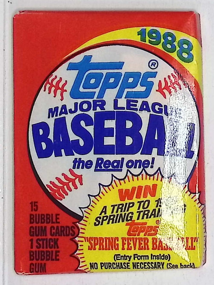 1988 Topps Series 1 Vintage Baseball Card Retail Box Wax Pack Sports Cards (1 of 1)