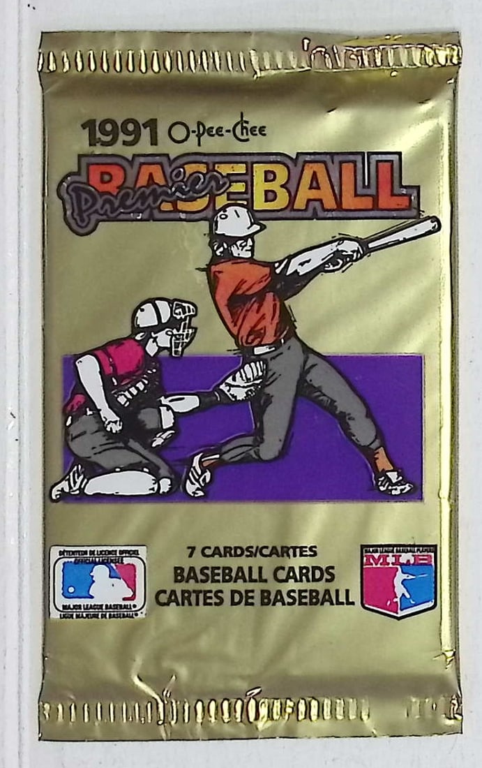 1991 O Pee Chee Series 1 Baseball Retail Box Pack - MLB Trading Cards: O Pee Chee Vintage Baseball MLB Trading & Sports Cards, World Series & Hall of Fame Players, Old Sports Cards for Sale Near Me, Valuable Auction Memorabilia Lots For Sale On Line, Tony Gwynn, Rickey H