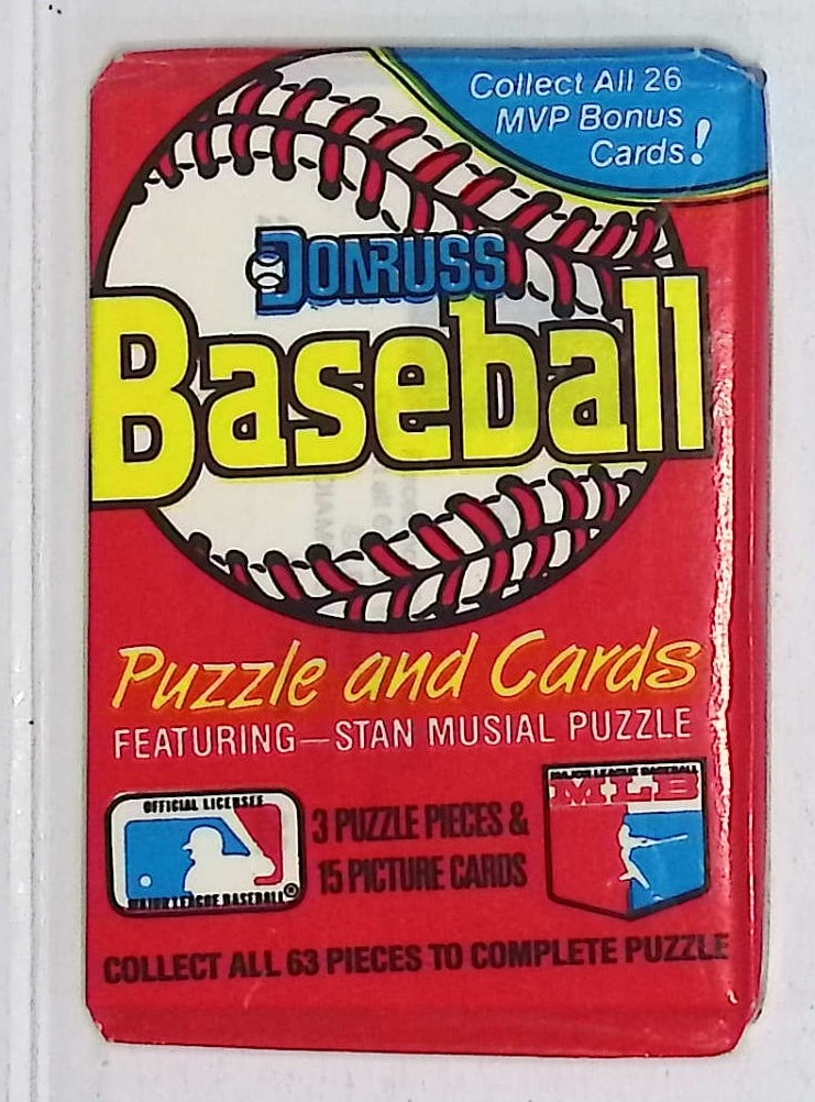 1988 Donruss Vintage Baseball Card Factory Sealed Retail Box Wax Pack, Sports Card: Vintage Valuable Donruss Baseball MLB Trading & Sports Cards, Robin Yount, George Brett, Rickey Henderson, Nolan Ryan, Old Sports Cards for Sale Near Me, World Series & hall of Fame Players, Auction M