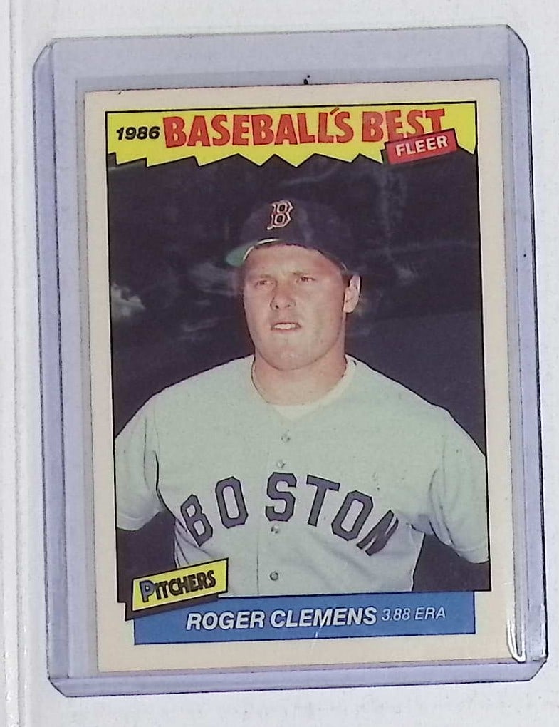Roger Clemens 1986 Fleer Baseball's Best Series #7 of 44 Vintage Baseball Card: Fleer Vintage Baseball MLB Trading & Sports Cards, Old Sports Cards for Sale Near Me, Auction Memorabilia Lots for Sale On Line, World Series & Hall of Fame Players