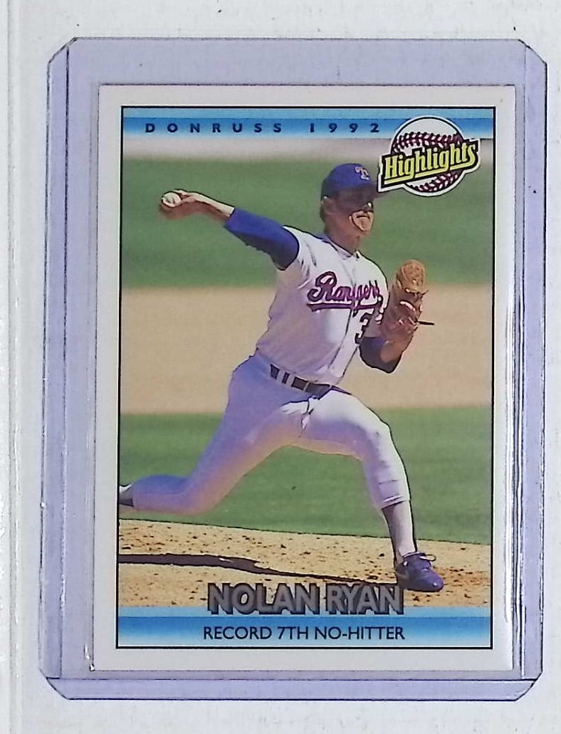 Nolan Ryan 1991 Highlights 7th No Hitter 1992 Donruss #154 (1 of 2)