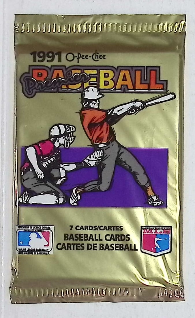 1991 O Pee Chee Series 1 Baseball Retail Box Pack - MLB Trading Cards: O Pee Chee Vintage Baseball MLB Trading & Sports Cards, World Series & Hall of Fame Players, Old Sports Cards for Sale Near Me, Valuable Auction Memorabilia Lots For Sale On Line, Tony Gwynn, Rickey H