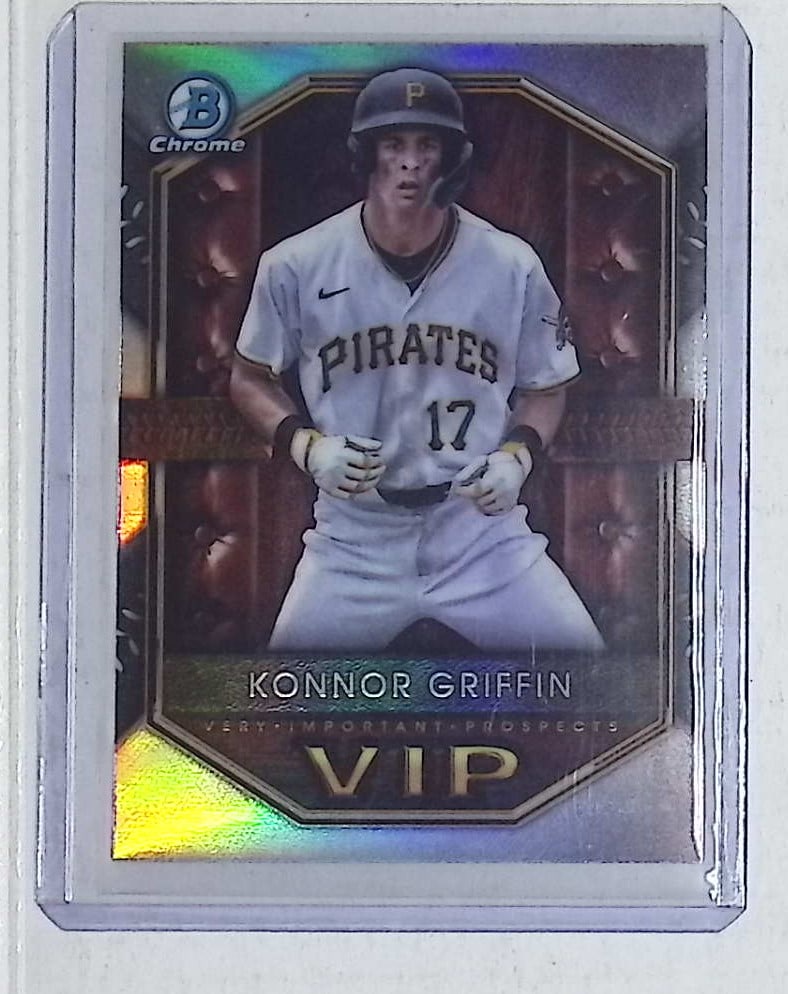 Konnor Griffin Chrome Refractor Very Important Prospects 2025 Bowman Chrome #VIP-20: Bowman Baseball MLB Trading & Sports Cards, Sports Cards for Sale Near Me, World Series & Hall of Fame Players, SP, SSP, Chrome, 1st Bowman, Auction Memorabilia Lots Sold On Line