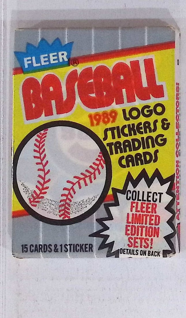 1989 Fleer Baseball Series 1 Retail Box Wax Pack - Billy Ripken Error Card Year: Fleer Vintage Baseball MLB Trading & Sports Cards, World Series & Hall of Fame Players, Old Sports Cards for Sale Near Me, Valuable Auction Memorabilia Lots For Sale On Line, Tony Gwynn, Rickey Hender