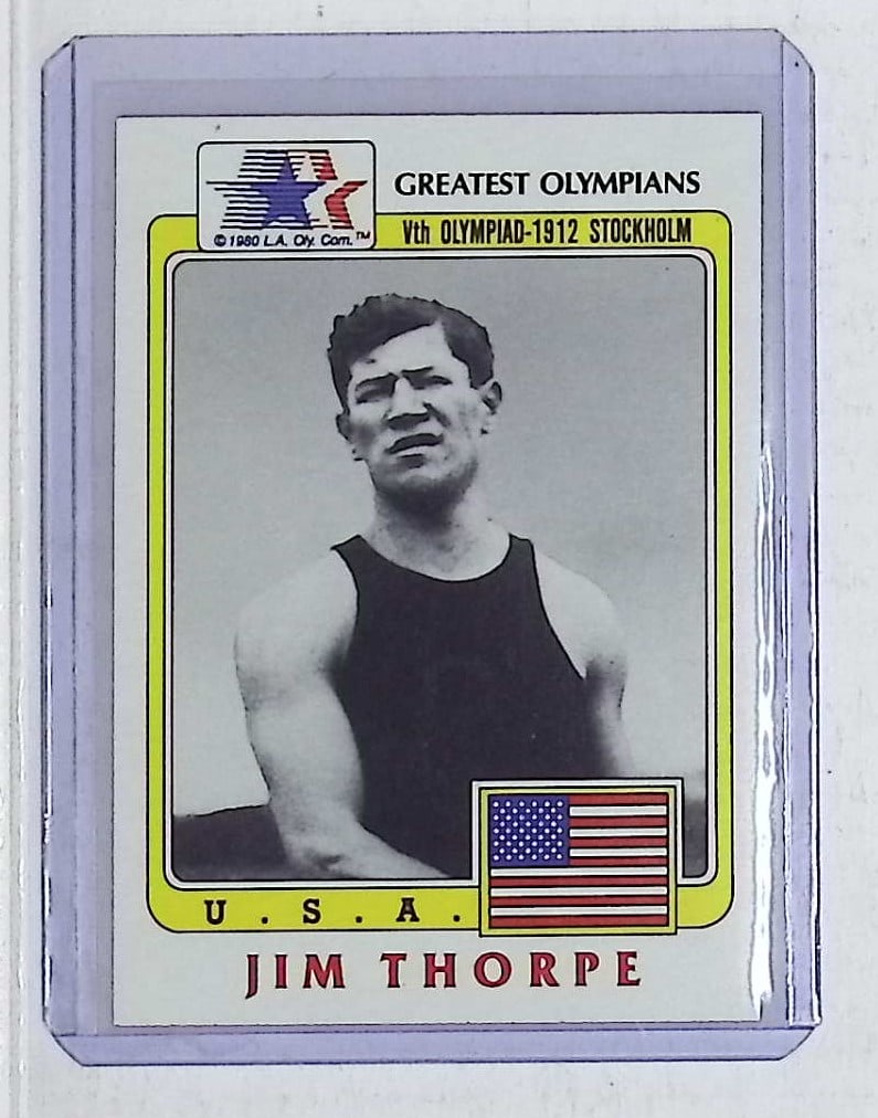 Jim Thorpe Greatest Olympians USA 1983 Fil Marketing Olympic Committee #37: Topps Baseball MLB Trading & Sports Cards, Sports Cards for Sale Near Me, World Series & Hall of Fame Players Memorabilia, Refractors, X-Fractors, Numbered, SP, SSP, Valuable Auction Memorabilia Lots 