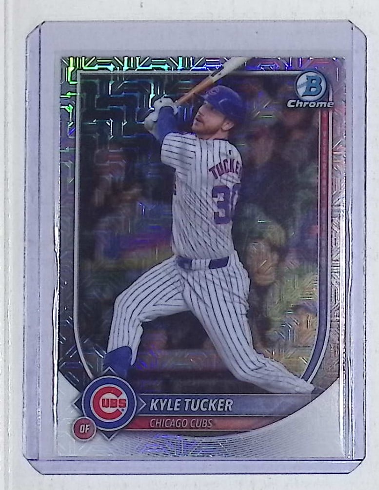 Kyle Tucker Mojo Refractor 2025 Bowman Chrome #43: Bowman Baseball MLB Trading & Sports Cards, Sports Cards for Sale Near Me, World Series & Hall of Fame Players, SP, SSP, Chrome, 1st Bowman, Auction Memorabilia Lots Sold On Line
